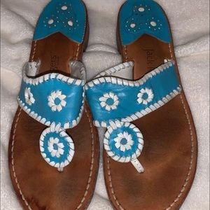 RARE Blue Jack Rogers Sandals Like New Gently Worn